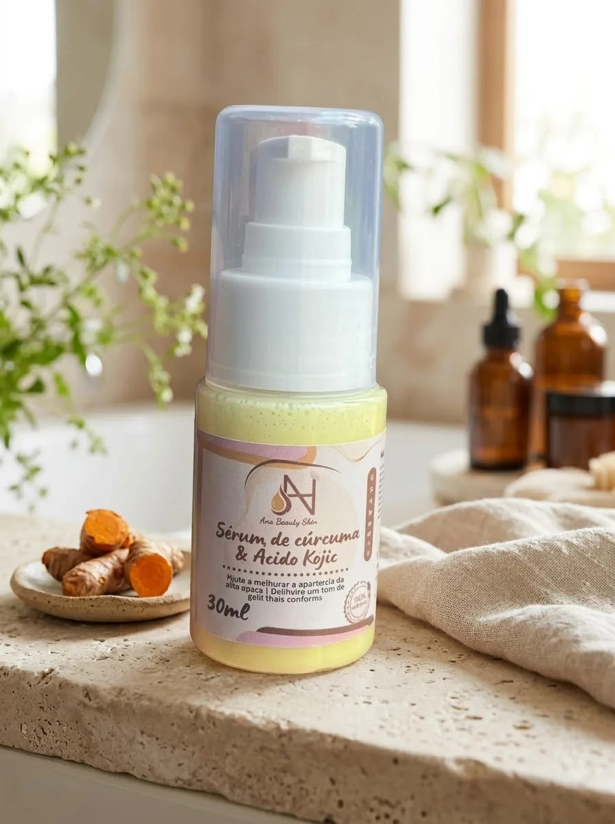 Serum de cúrcuma e ácido kojico 
